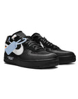 Nike Air Force 1 Low x Off-White Nera con Swoosh Bianco e Dettagli Arancioni