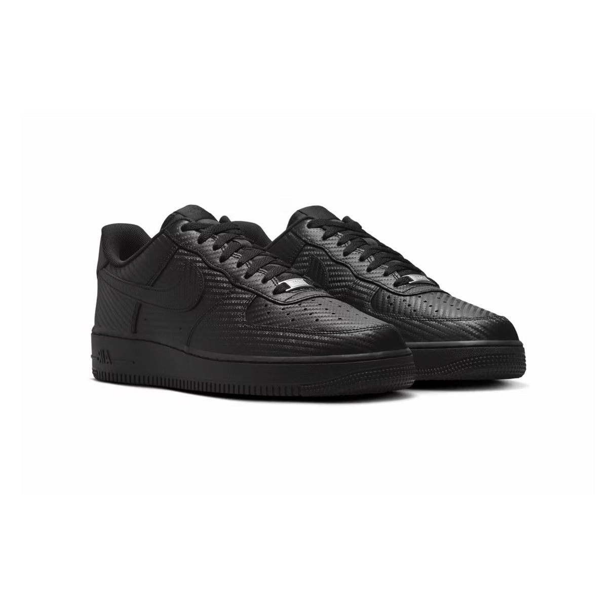 Nike Air Force 1 Low Black Carbon Fiber Nero Uomo Donna - 2