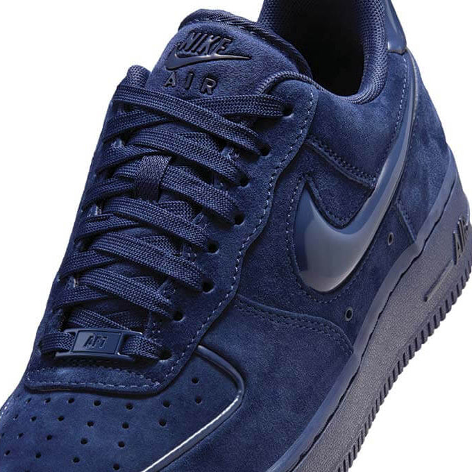 Nike Air Force 1 Low '07 Midnight Navy Black Blu Nero Uomo Donna - 4
