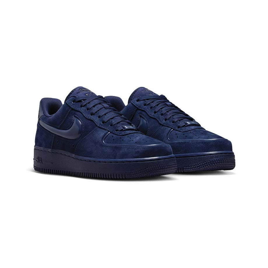 Nike Air Force 1 Low '07 Midnight Navy Black Blu Nero Uomo Donna - 2