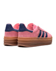 Adidas Gazelle Bold Scarpe Rosa con Dettagli Blu Navy Donna Platform