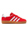 Sneakers Adidas Gazelle Indoor Rosse e Bianche con Suola in Gomma