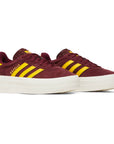 Adidas Gazelle Bold Scarpe Bordeaux con Strisce Oro Donna Platform Vintage