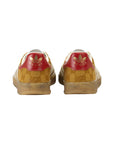Sneakers Adidas Gazelle x Gucci Giallo Ocra con Monogramma GG