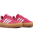Adidas Gazelle Bold Scarpe Rosa con Suola Gum Donna Platform Vintage