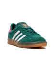 Sneakers Adidas Gazelle Indoor Verde con Dettagli Rosa e Bianche in Suede