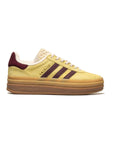 Adidas Gazelle Bold Scarpe Giallo Senape e Bordeaux Donna Platform Vintage