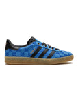 Sneakers Adidas Gazelle x Gucci Blu con Monogramma GG e Dettagli Neri
