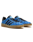 Sneakers Adidas Gazelle x Gucci Blu con Monogramma GG e Dettagli Neri