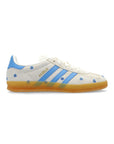Sneakers Adidas Gazelle Indoor Fiori Blu e Bianche in Suede