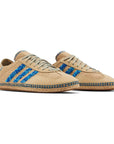Sneakers Adidas Gazelle x Clot Lino Beige con Dettagli Azzurri