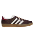 Sneakers Adidas Gazelle Indoor Marrone Bronzo e Bianco con Suola in Gomma