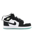 Nike Air Jordan 1 Mid Bambino Panda Bianco Nero Suola Verde