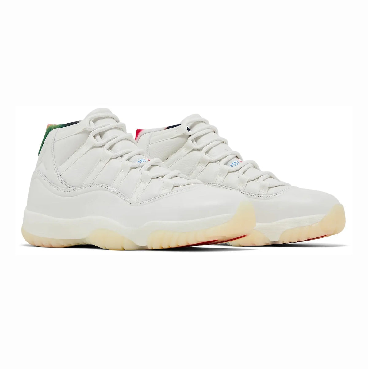Nike Air Jordan 11 Retro 285 Bianco Pelle Verniciata Uomo - 2