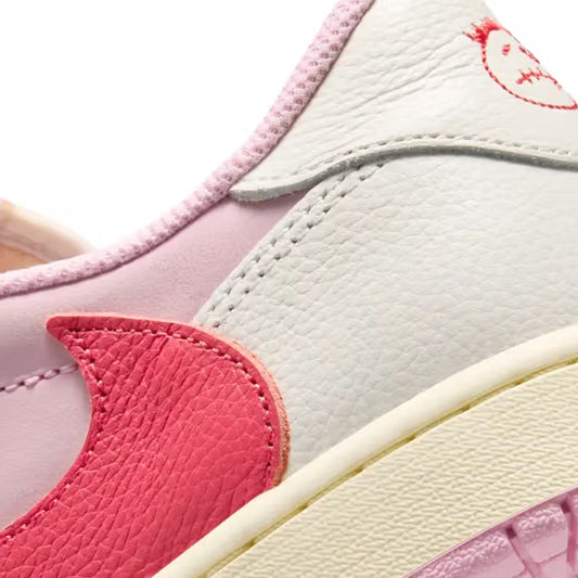 Nike Air Jordan 1 Low Travis Scott Tropical Pink Rosa Uomo Donna - 6