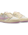Nike Air Jordan 1 Low Travis Scott Shy Pink Rosa Crema Uomo Donna - 2