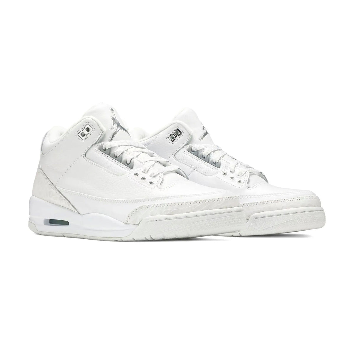 Nike Air Jordan 3 Retro Pure Money Bianco Argento Uomo - 2