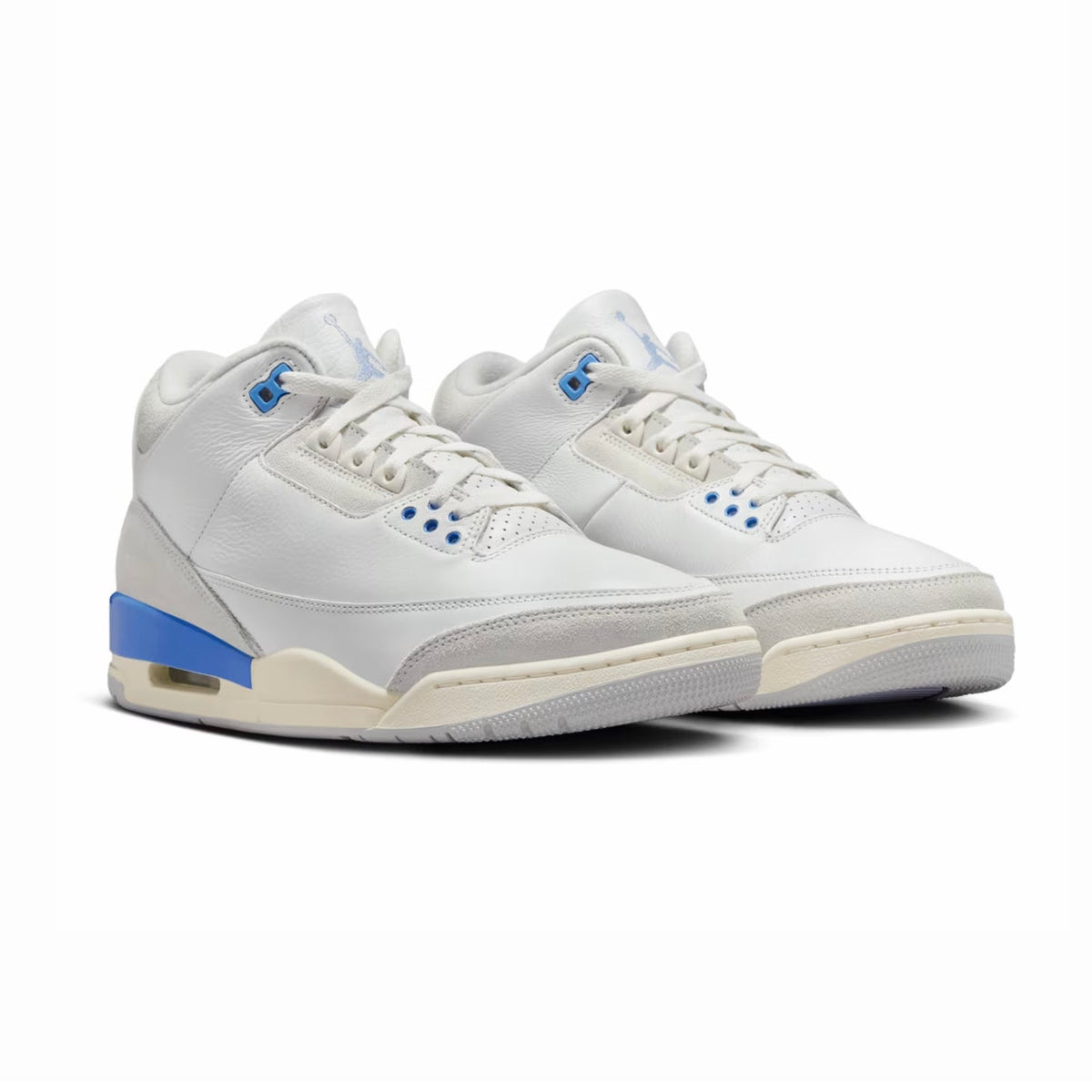 Nike Air Jordan 3 Retro Lucky Shorts Bianco Grigio Blu Uomo - 2