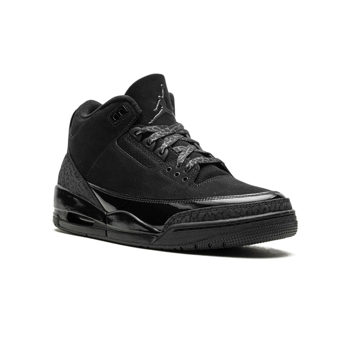 Nike Air Jordan 3 Retro Black Cat Nero Total Black Uomo - 2