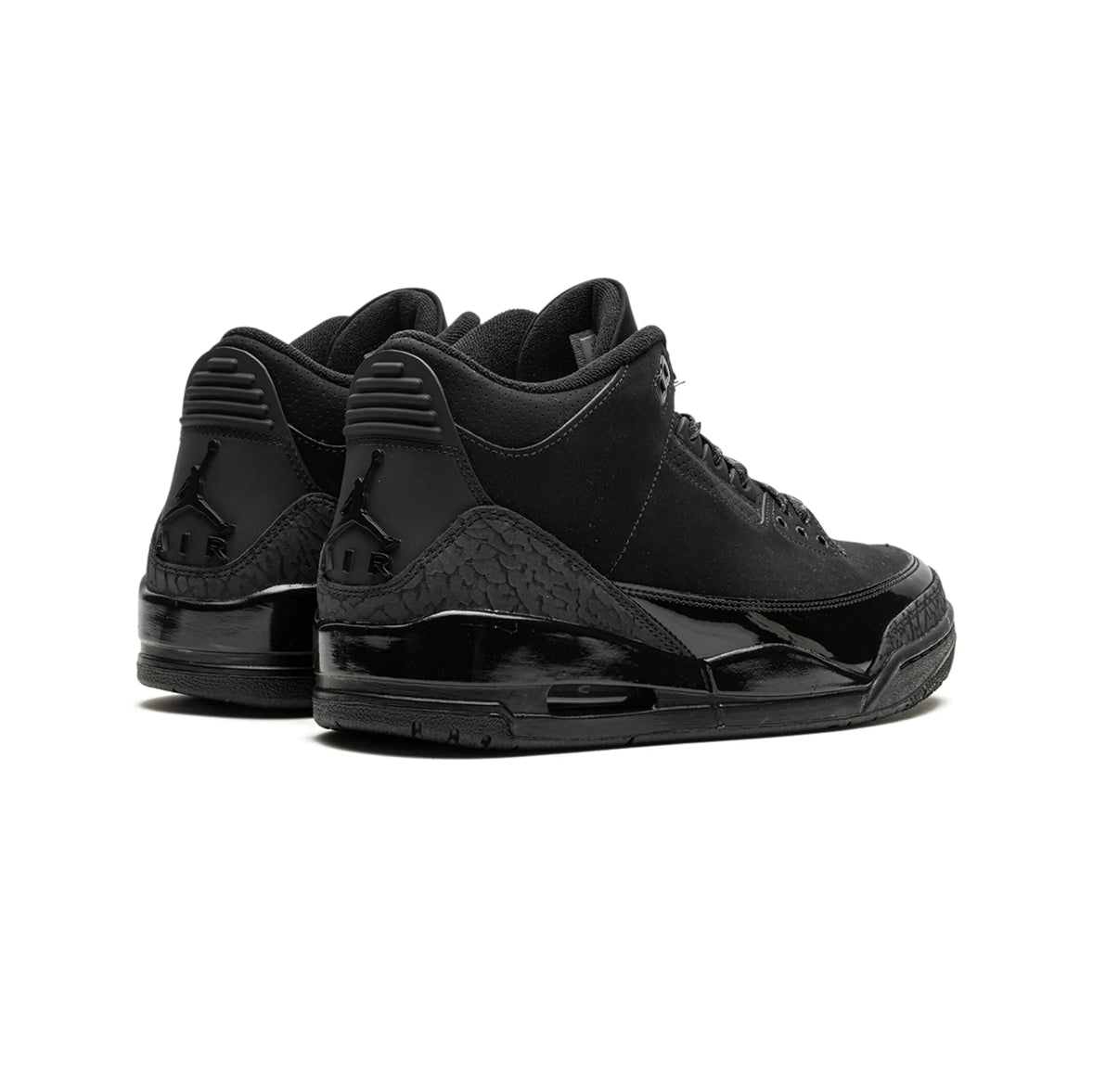 Nike Air Jordan 3 Retro Black Cat Nero Total Black Uomo - 3