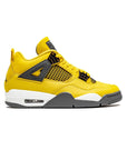Nike Air Jordan 4 Retro Lightning Giallo Grigio Bianco Uomo