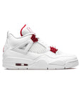 Nike Air Jordan 4 Retro Metallic Red Bianco Rosso Uomo