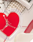 Nike Air Jordan 4 Valentine's Day Sierra Red Bianco Rosso Donna - 4