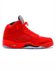 Nike Air Jordan 5 Retro Rosso Suede Fuoco Uomo