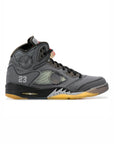 Nike Air Jordan 5 Retro Off-White Grigio Nero Giallo Uomo