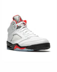 Nike Air Jordan 5 Retro Fire Red Bianco Nero Rosso Uomo