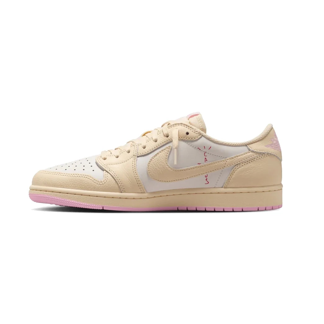 Nike Air Jordan 1 Low Travis Scott Shy Pink Rosa Crema Uomo Donna - 3