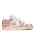 Nike Air Jordan 1 Low Paint Drip Donna Uomo Rosa Oro