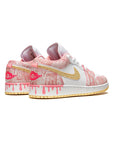 Nike Air Jordan 1 Low Paint Drip Donna Uomo Rosa Oro