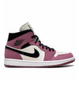 Nike Air Jordan 1 Mid Rosa Berry Nero Bianco Donna