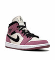 Nike Air Jordan 1 Mid Rosa Berry Nero Bianco Donna