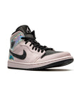 Nike Air Jordan 1 Mid Rosa Iridescente Nero Donna