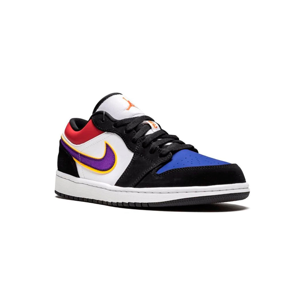 Nike Air Jordan 1 Low Multicolore Lakers Viola Giallo Bianco