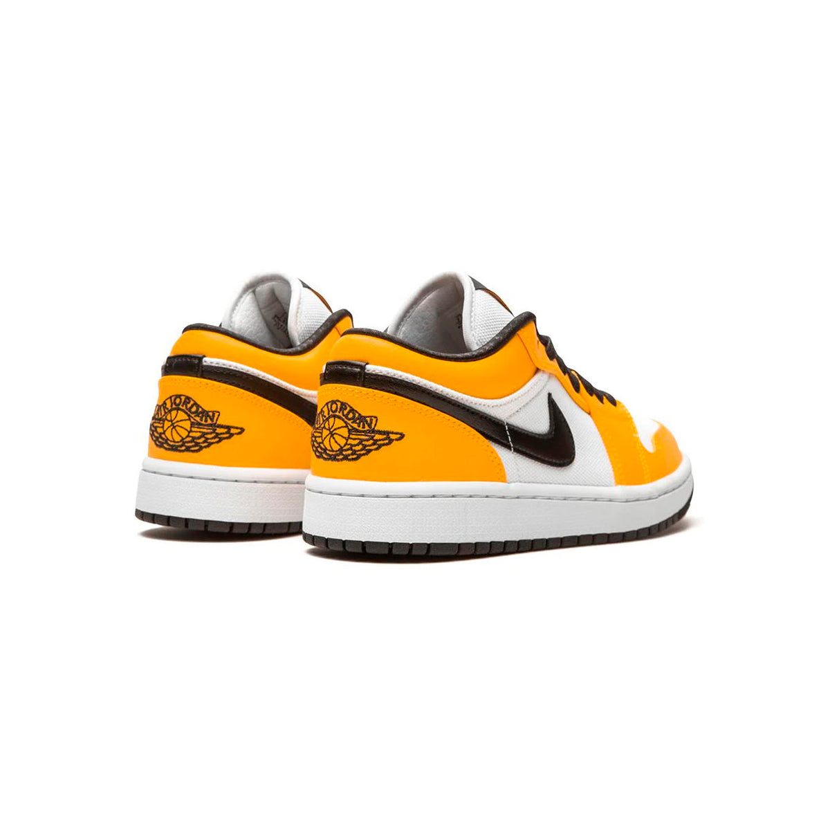 Nike Air Jordan 1 Low Arancione Laser Bianco Nero Pelle Premium