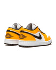 Nike Air Jordan 1 Low Arancione Laser Bianco Nero Pelle Premium