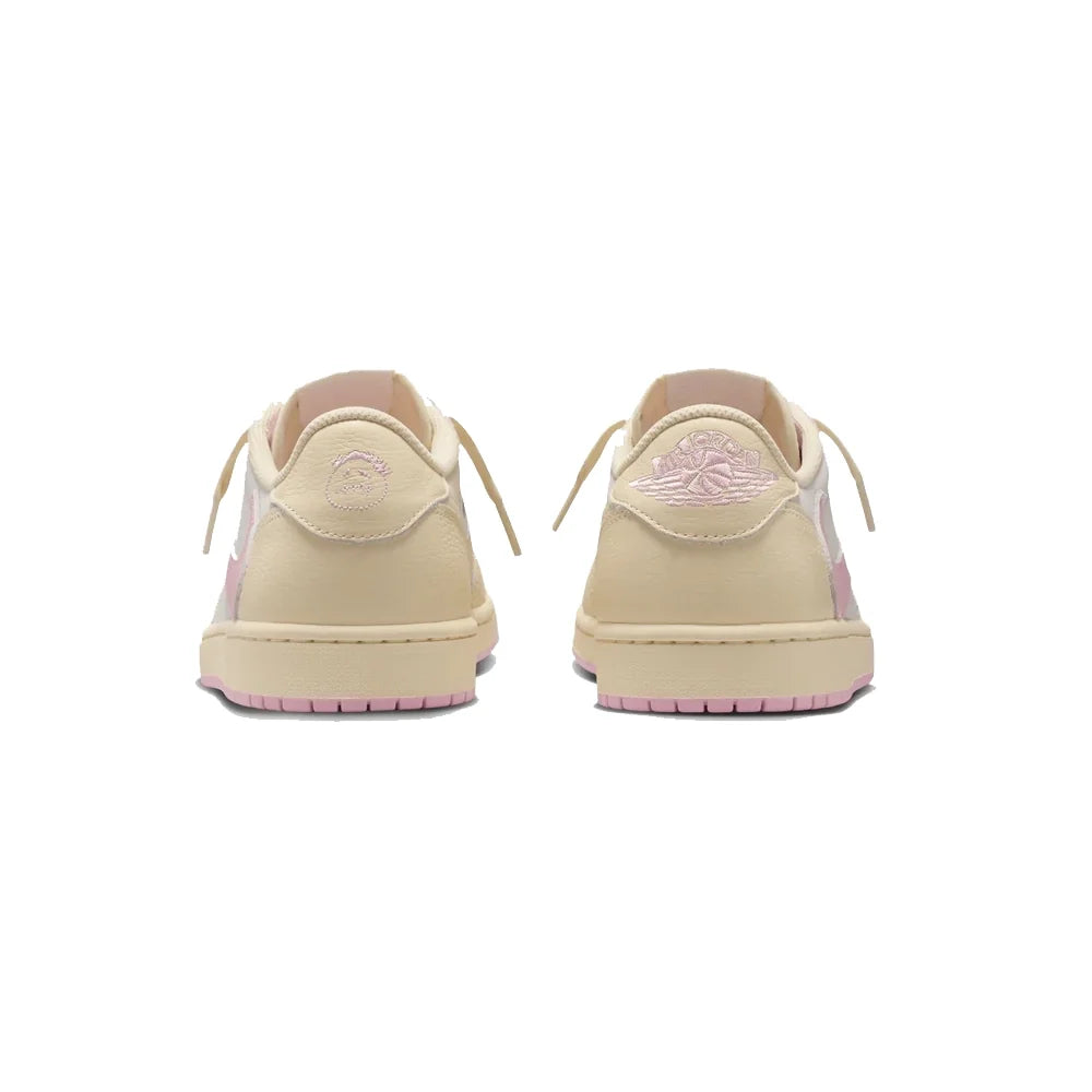 Nike Air Jordan 1 Low Travis Scott Shy Pink Rosa Crema Uomo Donna - 4
