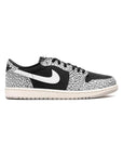 Nike Air Jordan 1 Low Retro Nero Cemento Grigio Bianco Uomo