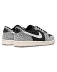 Nike Air Jordan 1 Low Retro Nero Cemento Grigio Bianco Uomo