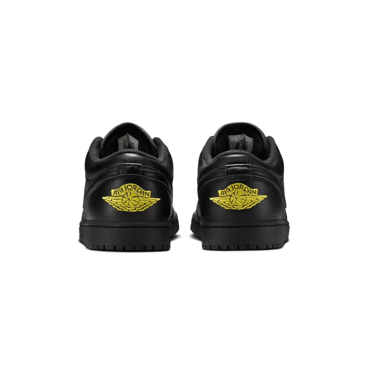 Nike Air Jordan 1 Low Nero Elephant Print Giallo Neon Uomo - 3