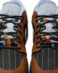 Nike Air Jordan 1 Low SE Pinstripes Nero Orewood Marrone Uomo - 4