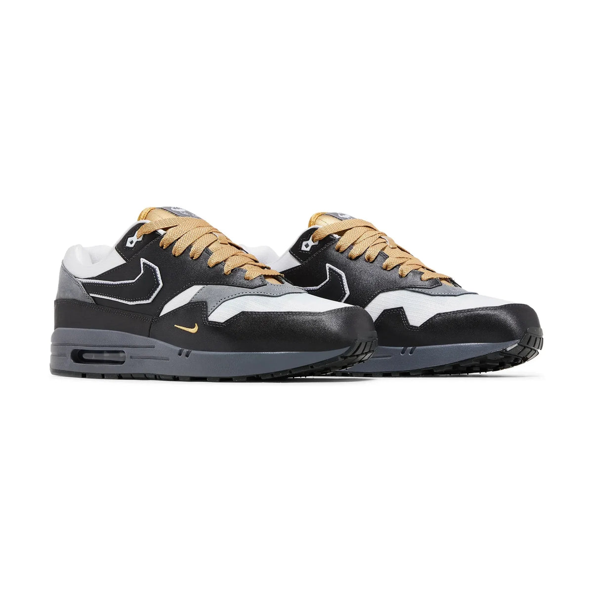 Nike Air Max 1 .SWOOSH Low Poly Big Head Mode Nero Grigio Uomo Donna - 2