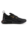 Nike Air Max 270 Nero Oro Uomo Sneakers Moderne e Eleganti
