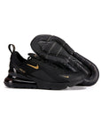 Nike Air Max 270 Nero Oro Uomo Sneakers Moderne e Eleganti