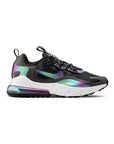 Nike Air Max 270 React Nera con Effetto Cromatico Iridescente
