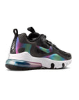 Nike Air Max 270 React Nera con Effetto Cromatico Iridescente