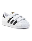 Adidas Superstar Bambini Bianche con Strisce Nere Sneakers Casual